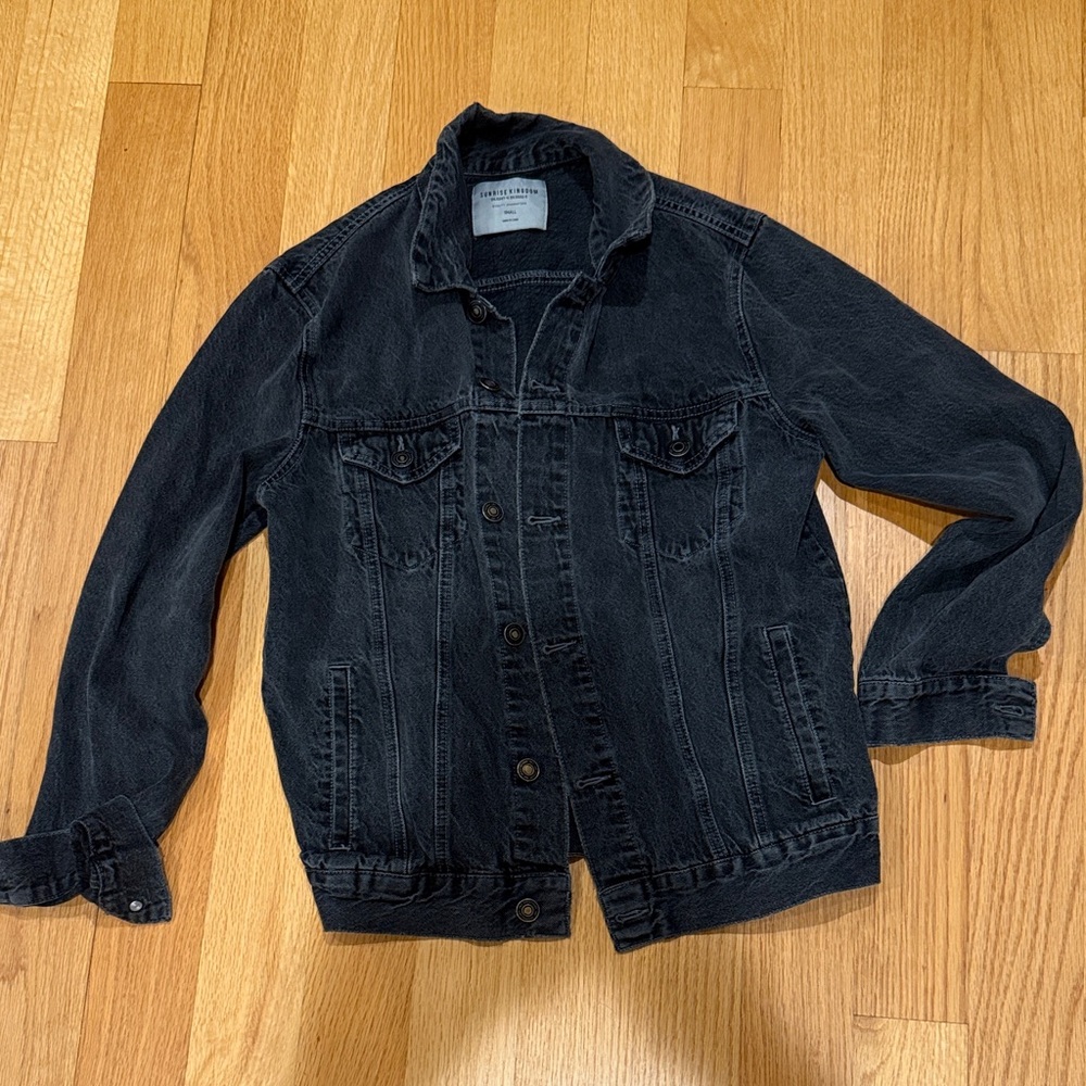Classic Black Denim Jacket for Men